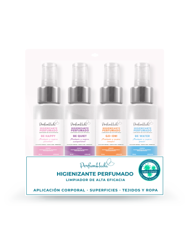 HIGIENIZANTE PERFUMADO DE ALTA EFICACIA PACK 4 AROMAS